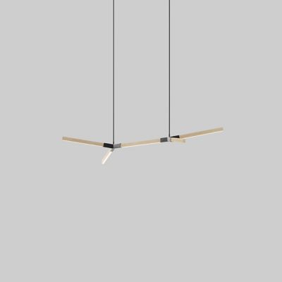 Bough Double Pendant Light - Color: Beige - Size: Little - Stickbulb LIT-DBL-BOUGH-MA-BL-2700-120-SB-036-F