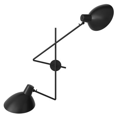 Astep VV Cinquanta Twin Wall Sconce - Color: Black - Size: 2 light - ST-T02