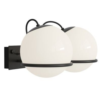 Astep Model 238 Vanity Light - Color: Black - Size: 2 light - ST-T08-W21-M2