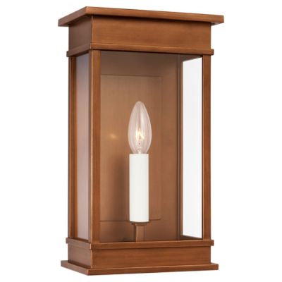 Visual Comfort Studio Cupertino Outdoor Wall Sconce in Copper, Size: Small