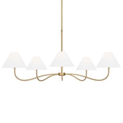 Visual Comfort Studio Laguna Chandelier in White, Size: Grand