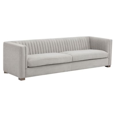 Sunpan Caitlin Sofa - Color: Silver - 102577