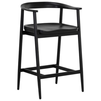 SUN2568482 Sunpan Jeremy Counter Stool - Color: Black - 11100 sku SUN2568482