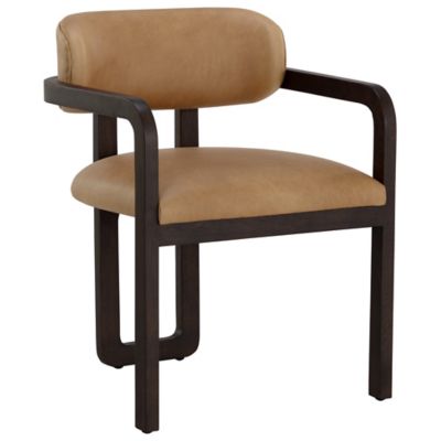 Sunpan Madrone Dining Armchair - Color: Brown - 111583