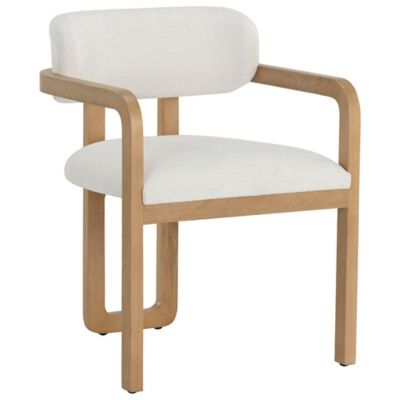 Sunpan Madrone Dining Armchair - Color: White - 111584