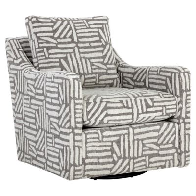 Sunpan Brianna Swivel Lounge Chair - Color: Grey - 109442