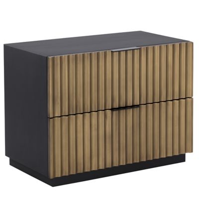 Sunpan Carlin Nightstand - Color: Brass - 111018