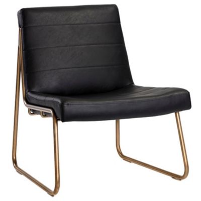 Sunpan Anton Lounge Chair - Color: Black - 105098