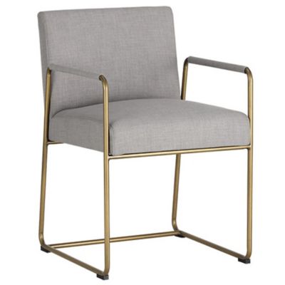 SUN2568953 Sunpan Balford Dining Armchair - Color: Grey - 104 sku SUN2568953