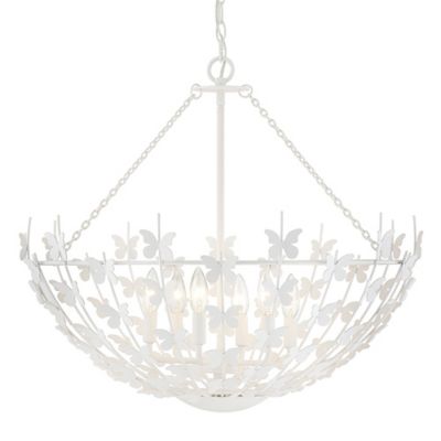 Savoy House Birch Pendant Light - Color: White - Size: 6 light - 7-4199-6-8