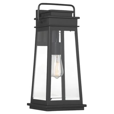 Savoy House Boone Outdoor Wall Sconce - Color: Black - Size: Medium - 5-813