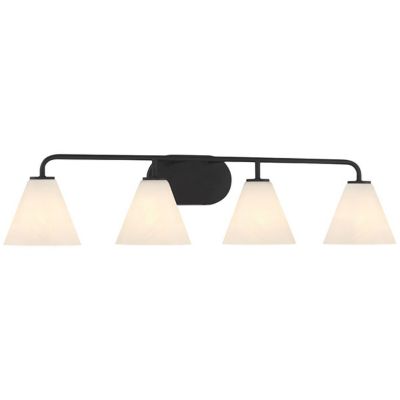 Savoy House Blair Vanity Light - Color: Black - Size: 4 light - 8-2988-4-BK