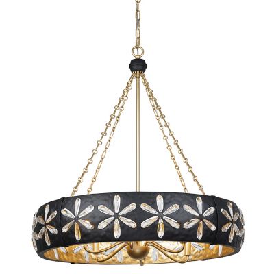 Savoy House Venice Chandelier - Color: Black - Size: 6 light - 1-2493-6-104