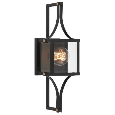 Savoy House Raeburn Outdoor Wall Sconce - Color: Black - Size: Medium - 5-4