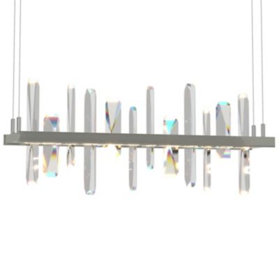 Hubbardton Forge Solitude LED Linear Chandelier - Color: Silver - Size: 1 l