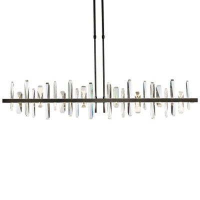 Hubbardton Forge Solitude Large LED Linear Chandelier Light - Color: Bronze