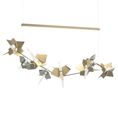 Hubbardton Forge Belladonna LED Linear Chandelier - Color: Antique - Size: 