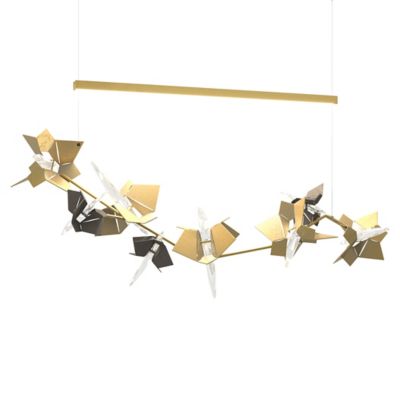 Hubbardton Forge Belladonna LED Linear Chandelier - Color: Polished - Size: