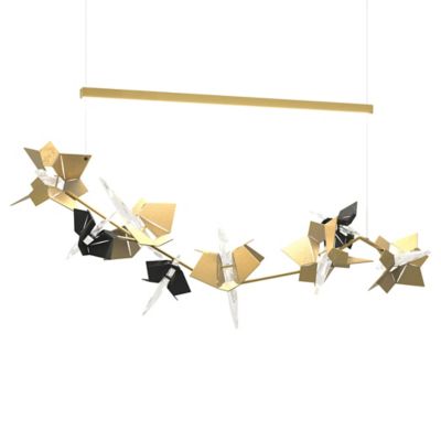 Hubbardton Forge Belladonna LED Linear Chandelier - Color: Polished - Size: