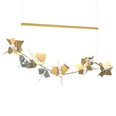 Hubbardton Forge Belladonna LED Linear Chandelier - Color: Polished - Size: