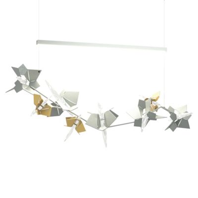 Hubbardton Forge Belladonna LED Linear Chandelier - Color: Polished - Size: