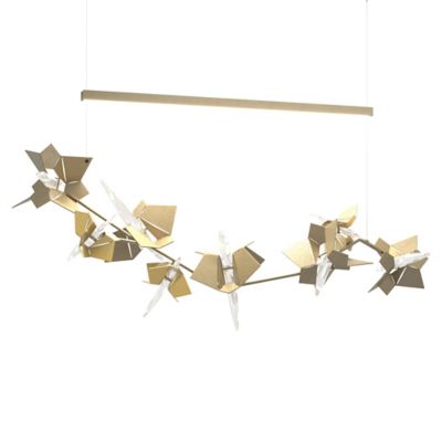 Hubbardton Forge Belladonna LED Linear Chandelier - Color: Antique - Size: 