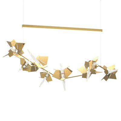 Hubbardton Forge Belladonna LED Linear Chandelier - Color: Polished - Size: