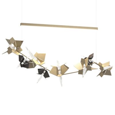 Hubbardton Forge Belladonna LED Linear Chandelier - Color: Antique - Size: 