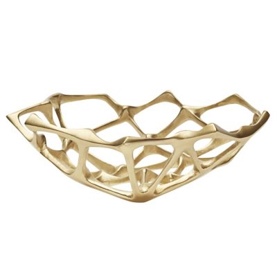 Tom Dixon Bone Small Bowl - Color: Brass - BOB02B