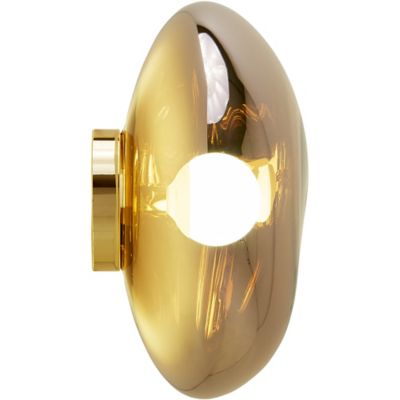 Tom Dixon Melt LED Surface Wall Sconce - Color: Gold - Size: 19.6  - MES