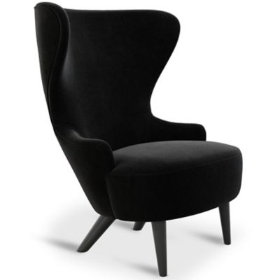 Tom Dixon Wingback Micro Chair - Color: Black - WBC15GE0193BL