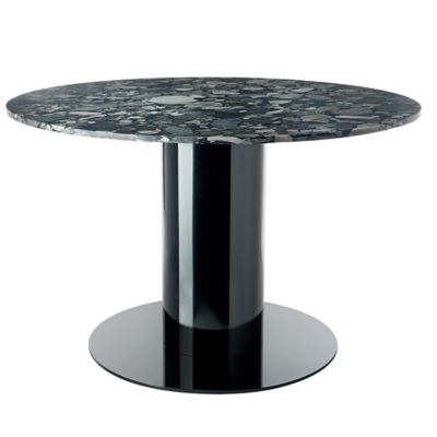 Tom Dixon Tube Round Dining Table - Color: Black - Size: Large - TUB02BLMT0