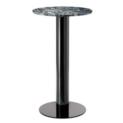 Tom Dixon Tube Round High Table - Color: Black - Size: Small - TUB04BLMT03P