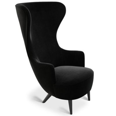 TDX2186174 Tom Dixon Wingback Chair - Color: Black - WBC14GE0 sku TDX2186174