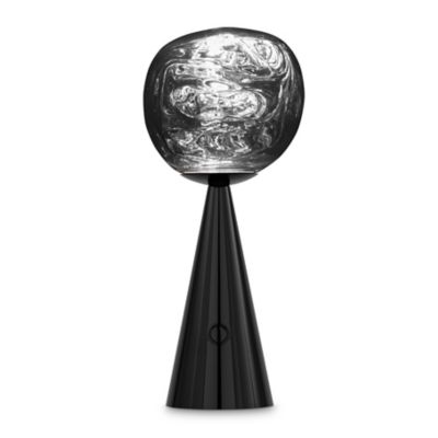 Tom Dixon Melt LED Rechargeable Table Lamp - Color: Black - MEPO01BKUN