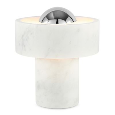 Tom Dixon Stone LED Rechargeable Table Lamp - Color: Silver - STPO01SSUN