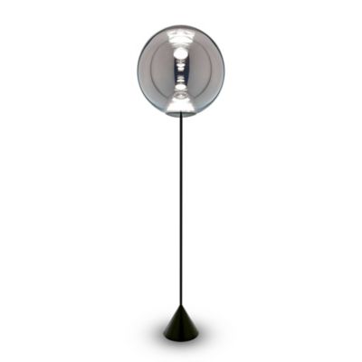 Tom Dixon Globe Cone Slim LED Floor Lamp - Color: Black - GLS02CH-FUN04M1