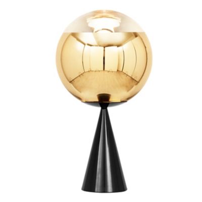 Tom Dixon Mirror Ball Fat LED Table Lamp - Color: Gold - MBB25G -TUN01M1