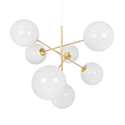 TDX2467326 Tom Dixon Globe LED Chandelier - Color: White - Si sku TDX2467326