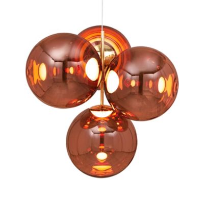 Tom Dixon Globe LED Chandelier - Color: Copper - Size: Small - GLC01OP-CUSM