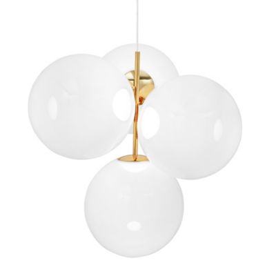 Tom Dixon Globe LED Chandelier - Color: White - Size: Small - GLC01CO-CUSM4