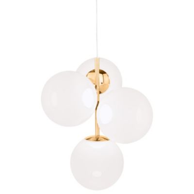 Tom Dixon Globe LED Chandelier - Color: White - Size: Mini - GLC04OPG-CUSM4