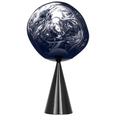 Tom Dixon Melt Cone Fat LED Table Lamp - Color: Grey - MES02SM-TUN01M1