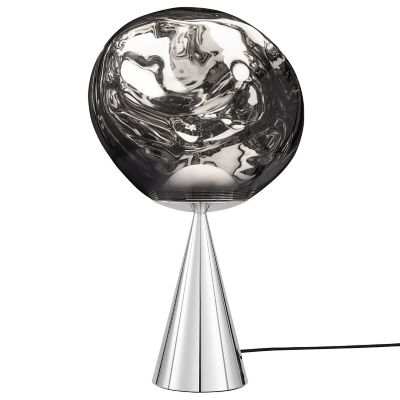 TDX2527225 Tom Dixon Melt Cone Fat LED Table Lamp - Color: Si sku TDX2527225