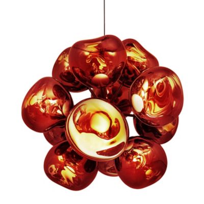 Tom Dixon Melt Burst LED Chandelier - Color: Copper - Size: 12 light - MEC0