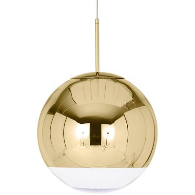 Mirror Ball LED Pendant Light Gold