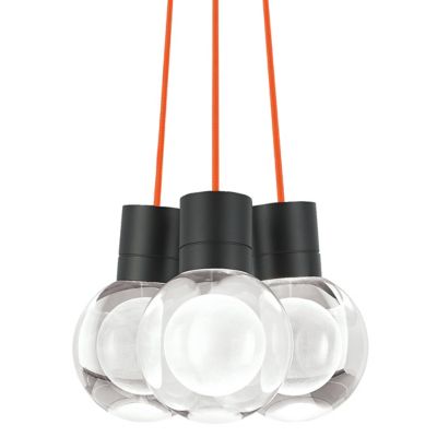 Tech Lighting Mina Multi-Light Pendant Light - Color: Clear - Size: 3 light - 700TDMINAP3COB-LEDWD