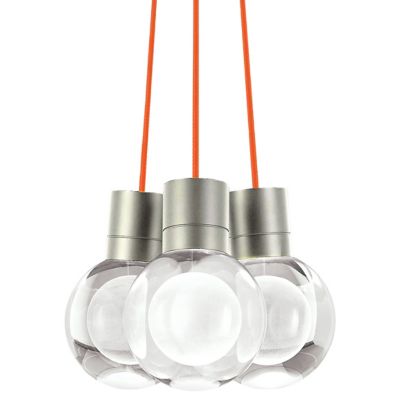 Tech Lighting Mina Multi-Light Pendant Light - Color: Clear - Size: 3 light - 700TDMINAP3COS-LEDWD