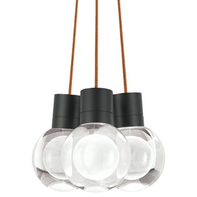 Tech Lighting Mina Multi-Light Pendant Light - Color: Clear - Size: 3 light - 700TDMINAP3CPB-LED930