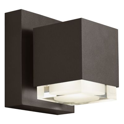 Visual Comfort Modern Voto 6 Outdoor LED Wall Sconce in Bronze